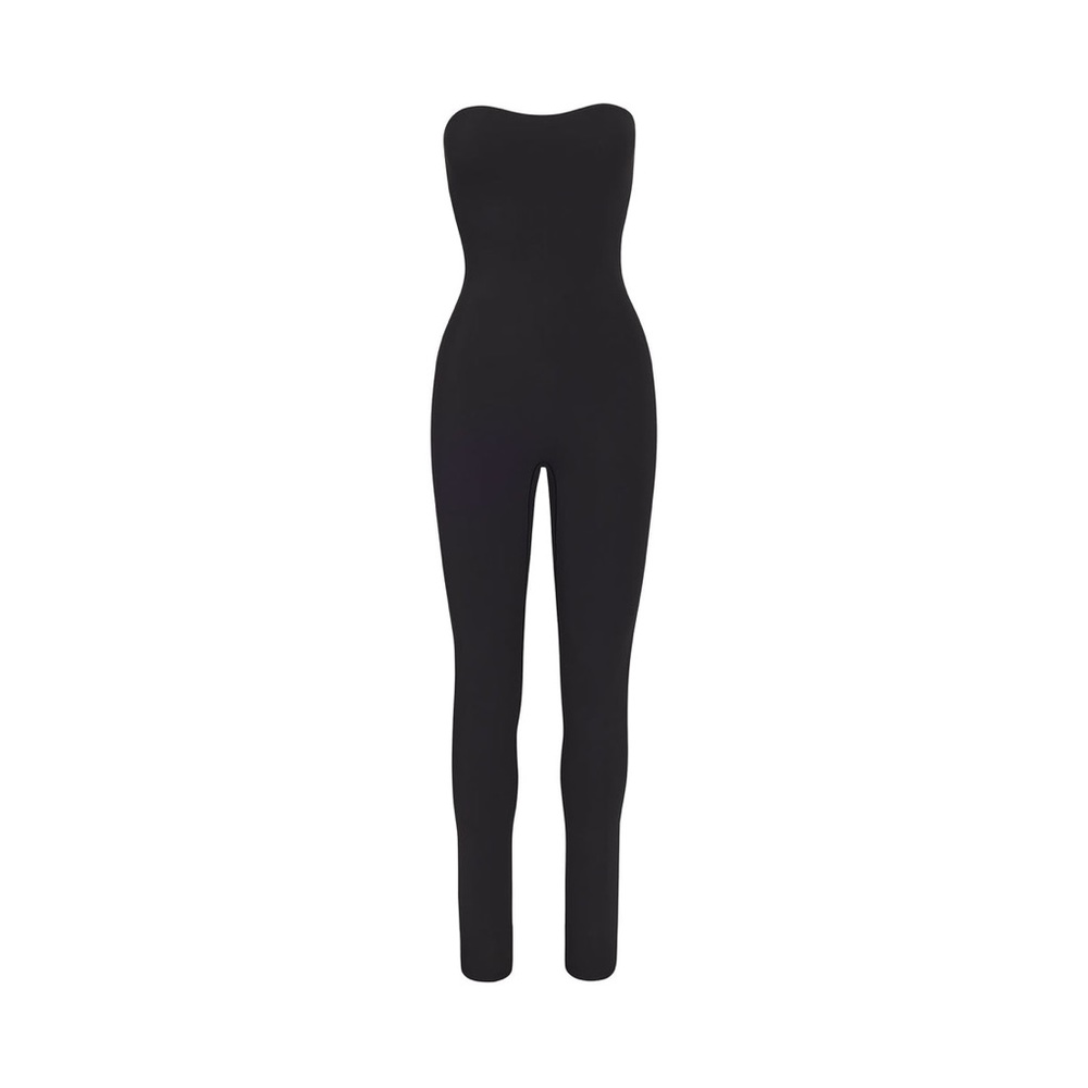 SKIMS Black Strapless Jumpsuit